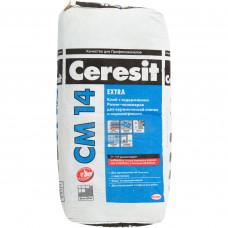 КЛЕЙ ЦЕМЕНТНЫЙ  CERESIT CM-14  (25кг)   внут./наруж/теплый пол